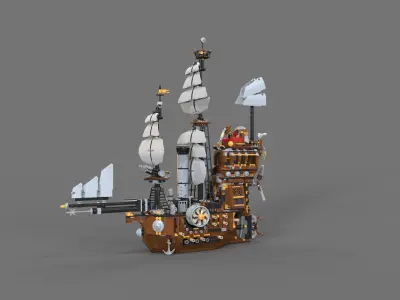 Lego ship air 3D model