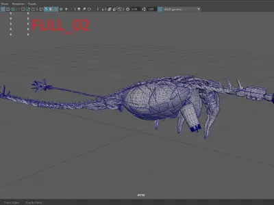 NedaybozhaMachine1 sword in shape of dragon Low-poly 3D model