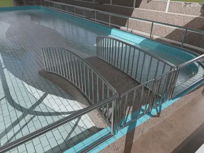  Crocodile Show Arena with Arched Roof Structure 