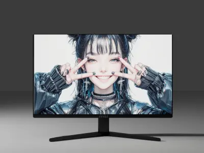 Monitor Free low-poly 3D model