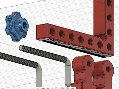 90-Degree Right Angle Clamp 3D print model