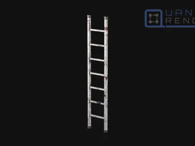 Outdoor Ladder 001 Low-poly 3D model
