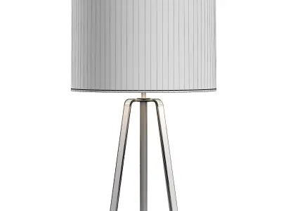 TOLSON LEATHER TABLE LAMP WITH SHADE 3D model