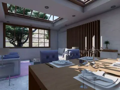 Cozy Room Interior Design Free 3D model