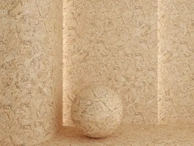 Wood materials Cork - 7 colors - set 14 Texture