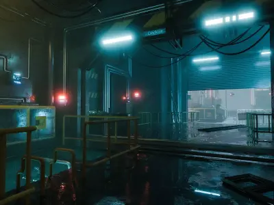 SCI-FI WORKSHOP ENVIRONMENT  3D model