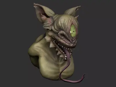 Grue - Buste - Jack Vance creature 3D model