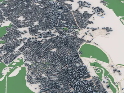 Hobart City Australia 3D model