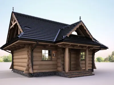 small highlander house dom54 3D model