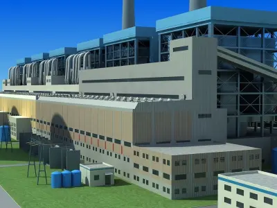 power plant 3D model