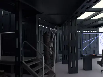 Set 3a Echo Base Control Room 1-6 scale Hottoys 3D print model