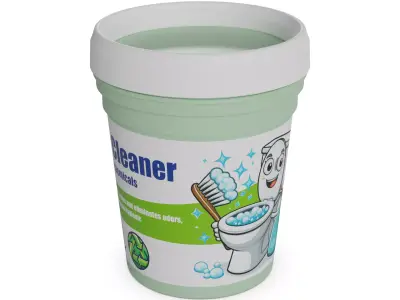 Solid WC cleaners - air fresheners Solid WC Cleaner Low-poly 3D model