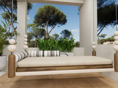 Modern Swing Low-poly 3D model