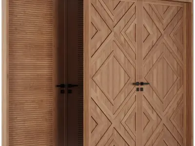 Entrance door set219 3D model