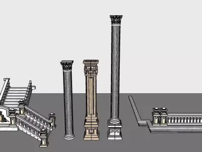 Classical Architectural 3D Asset Pack 3D Model 3D model