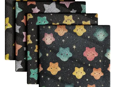 Kids Carpet Set 39 3D model