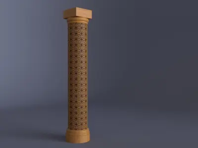 Ornamental column 2 3D model