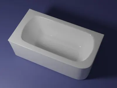 Bathtub square 3D model