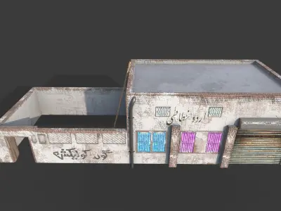 Village House Low-poly 3D model