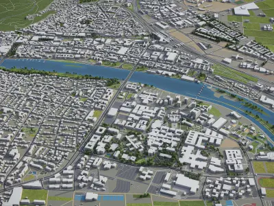 Heidelberg Low-poly 3D model