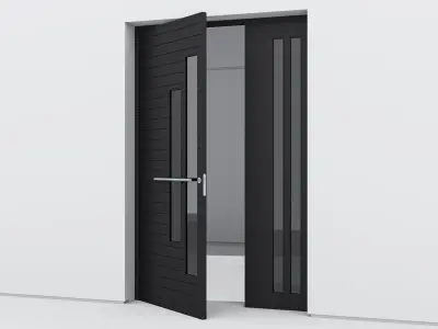 Aluminium door 208 3D model