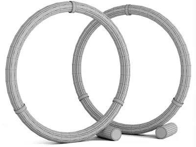 AROMAS Elli CCT LED 107cm floor lamp dimmable Low-poly 3D model