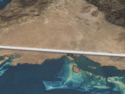 Neom - The Line Low-poly 3D model