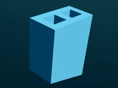 Charming Tall Narrow Village House with Window Shutters 3D print model