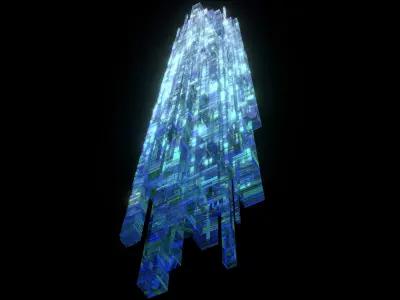 Sci fi Skyscrapers 2 3D model