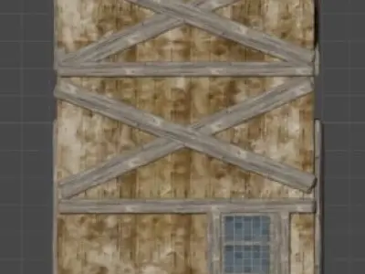 old medieval home tower  3D model