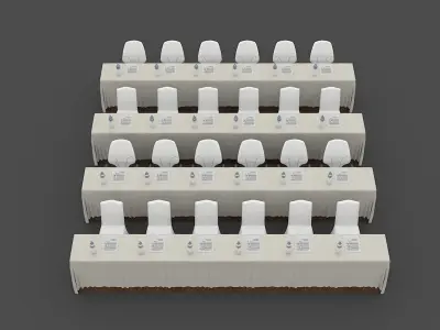 3D Class Room 3D model