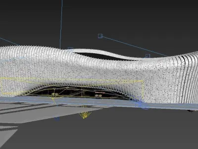 Futuristic Stadium 3d model 3D model