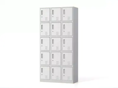 Locker Cabinet Low-poly 3D model