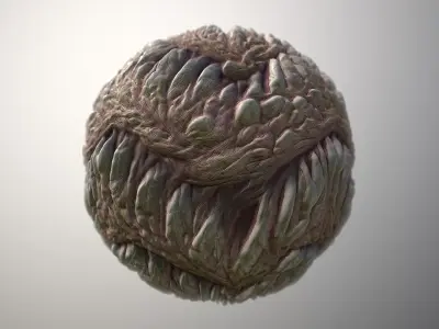 Material Skin Monster 54 Seamless PBR Texture Texture