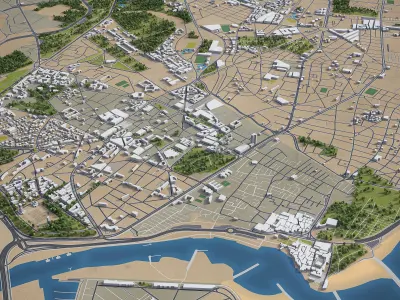 Rabat  Low-poly 3D model