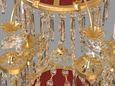 Chandelier lux 3D model get