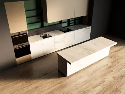108-Kitchen12 matte 9 3D model