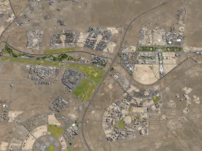 Cairo - New Administrative Capital - NAC Low-poly 3D model
