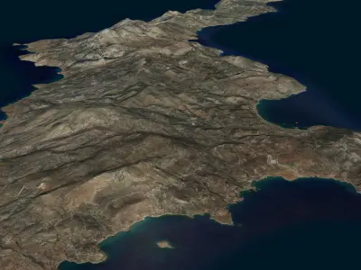 Karphatos Island 3D model