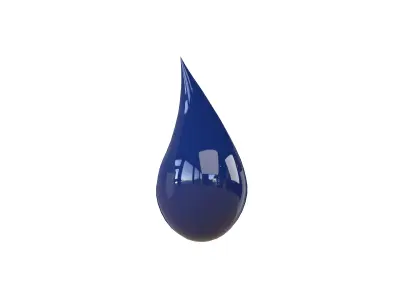 Water Drops v5 005 Low-poly 3D model