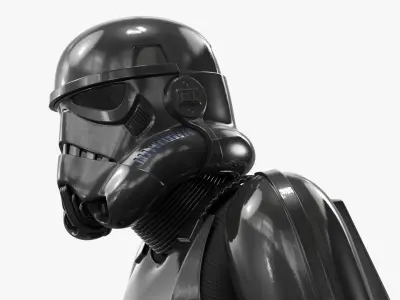  Star Wars Shadow Trooper Running with Blaster 