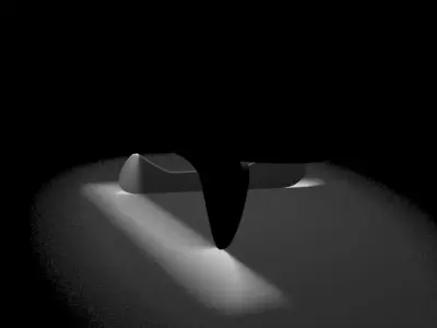 3D Table coffee made of wood and glass Free low-poly 3D model