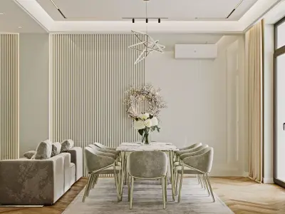 Modern Livingroom by Lido CG Free 3D model