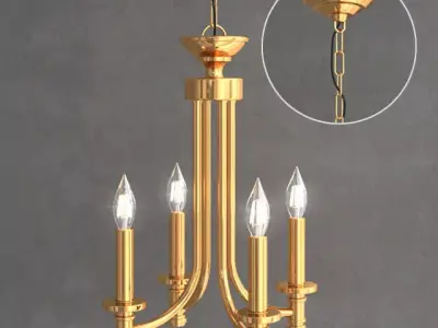 Traditional chandelier Free 3D model