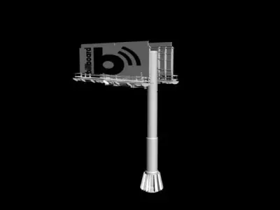 Bilboard- street-  signboard 3D model