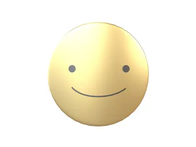 Smile Mask v1 004 Low-poly 3D model