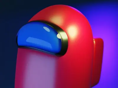 Among us Rigid  character 3D model