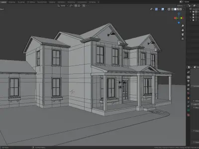 Cape Cod House 27 3D model