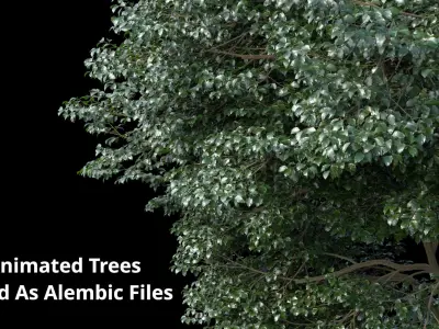 Animated Tree Pack 3D model