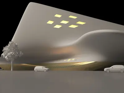 organic building 3D model purchase